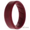 Picture of Silicone Wedding BR Step Ring Set - Basic-Bordo by ROQ for Men - 10 mm Ring