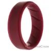 Picture of Silicone Wedding BR Step Ring Set - Basic-Bordo by ROQ for Men - 11 mm Ring