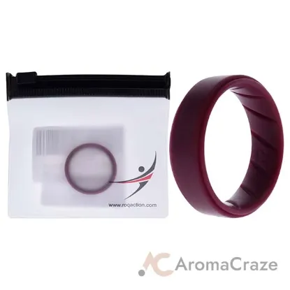 Picture of Silicone Wedding BR Step Ring Set - Basic-Bordo by ROQ for Men - 12 mm Ring