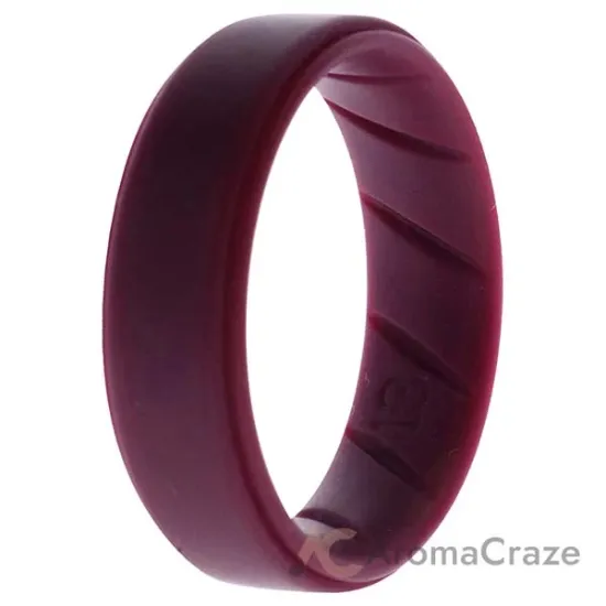 Picture of Silicone Wedding BR Step Ring Set - Basic-Bordo by ROQ for Men - 13 mm Ring
