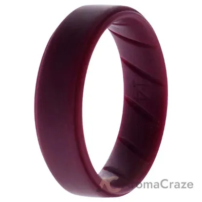 Picture of Silicone Wedding BR Step Ring Set - Basic-Bordo by ROQ for Men - 14 mm Ring
