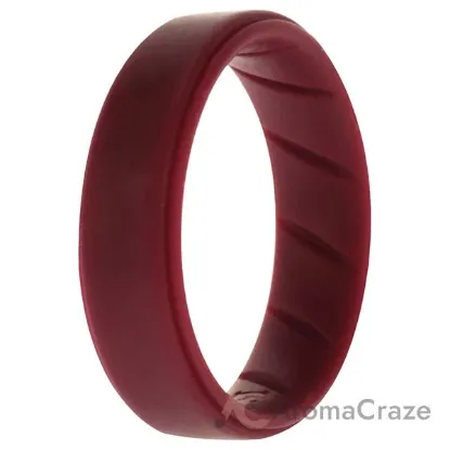 Picture of Silicone Wedding BR Step Ring Set - Basic-Bordo by ROQ for Men - 15 mm Ring