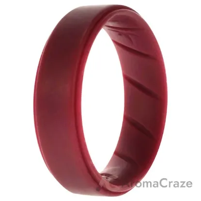 Picture of Silicone Wedding BR Step Ring Set - Basic-Bordo by ROQ for Men - 16 mm Ring