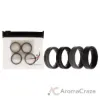Picture of Silicone Wedding BR Middle Line Ring Set - Basic-Black-Grey by ROQ for Men - 4 x 7 mm Ring