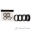 Picture of Silicone Wedding BR Middle Line Ring Set - Basic-Black-Grey by ROQ for Men - 4 x 7 mm Ring