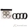 Picture of Silicone Wedding BR Middle Line Ring Set - Basic-Black-Grey by ROQ for Men - 4 x 11 mm Ring