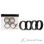 Picture of Silicone Wedding BR Middle Line Ring Set - Basic-Black-Grey by ROQ for Men - 4 x 11 mm Ring