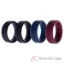 Picture of Silicone Wedding BR Middle Line Ring Set - Basic-Bordo by ROQ for Men - 4 x 8 mm Ring