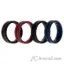 Picture of Silicone Wedding BR Middle Line Ring Set - Basic-Bordo by ROQ for Men - 4 x 10 mm Ring