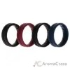 Picture of Silicone Wedding BR Middle Line Ring Set - Basic-Bordo by ROQ for Men - 4 x 13 mm Ring