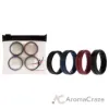 Picture of Silicone Wedding BR Middle Line Ring Set - Basic-Bordo by ROQ for Men - 4 x 14 mm Ring