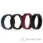Picture of Silicone Wedding BR Middle Line Ring Set - Basic-Bordo by ROQ for Men - 4 x 15 mm Ring