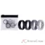 Picture of Silicone Wedding BR Middle Line Ring Set - Basic-Marble by ROQ for Men - 4 x 7 mm Ring