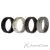 Picture of Silicone Wedding BR Middle Line Ring Set - Basic-Marble by ROQ for Men - 4 x 9 mm Ring