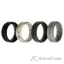Picture of Silicone Wedding BR Middle Line Ring Set - Basic-Marble by ROQ for Men - 4 x 9 mm Ring
