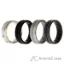 Picture of Silicone Wedding BR Middle Line Ring Set - Basic-Marble by ROQ for Men - 4 x 11 mm Ring