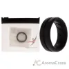 Picture of Silicone Wedding BR Middle Line Ring - Basic-Black by ROQ for Men - 7 mm Ring