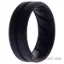Picture of Silicone Wedding BR Middle Line Ring - Basic-Black by ROQ for Men - 9 mm Ring