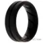 Picture of Silicone Wedding BR Middle Line Ring - Basic-Black by ROQ for Men - 11 mm Ring