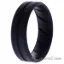 Picture of Silicone Wedding BR Middle Line Ring - Basic-Black by ROQ for Men - 13 mm Ring
