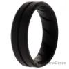 Picture of Silicone Wedding BR Middle Line Ring - Basic-Black by ROQ for Men - 16 mm Ring