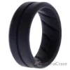 Picture of Silicone Wedding BR Middle Line Ring - Basic-Grey by ROQ for Men - 7 mm Ring
