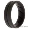 Picture of Silicone Wedding BR Middle Line Ring - Basic-Grey by ROQ for Men - 11 mm Ring