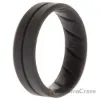 Picture of Silicone Wedding BR Middle Line Ring - Basic-Grey by ROQ for Men - 15 mm Ring
