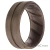 Picture of Silicone Wedding BR Middle Line Ring - Basic-Silver by ROQ for Men - 7 mm Ring