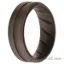 Picture of Silicone Wedding BR Middle Line Ring - Basic-Silver by ROQ for Men - 10 mm Ring