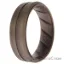 Picture of Silicone Wedding BR Middle Line Ring - Basic-Silver by ROQ for Men - 12 mm Ring