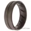 Picture of Silicone Wedding BR Middle Line Ring - Basic-Silver by ROQ for Men - 15 mm Ring