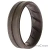 Picture of Silicone Wedding BR Middle Line Ring - Basic-Silver by ROQ for Men - 16 mm Ring