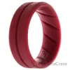 Picture of Silicone Wedding BR Middle Line Ring - Basic-Bordo by ROQ for Men - 9 mm Ring