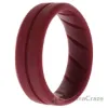 Picture of Silicone Wedding BR Middle Line Ring - Basic-Bordo by ROQ for Men - 12 mm Ring