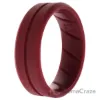 Picture of Silicone Wedding BR Middle Line Ring - Basic-Bordo by ROQ for Men - 13 mm Ring