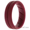 Picture of Silicone Wedding BR Middle Line Ring - Basic-Bordo by ROQ for Men - 14 mm Ring