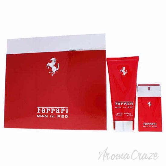 Ferrari Man In Red by Ferrari for Men - 2 Pc Gift Set 1.7oz 