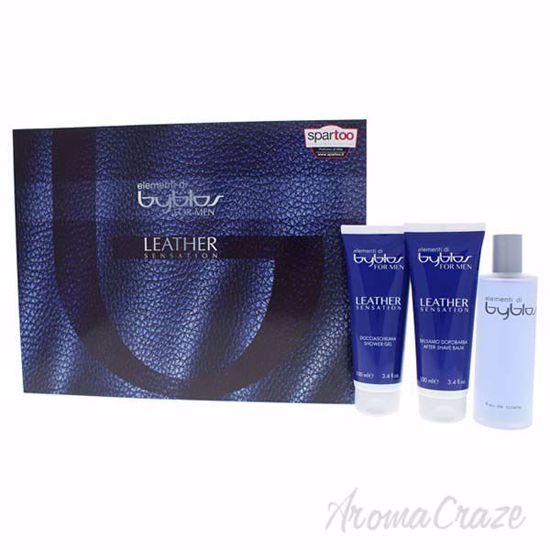 Elementi Di Leather Sensation by Byblos for Men - 3 Pc Gift 