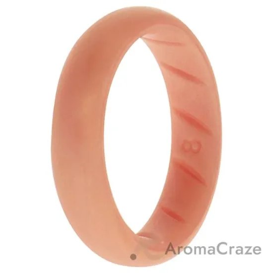 Picture of Silicone Wedding BR Solid Ring - Basic-Rose-Gold by ROQ for Women - 8 mm Ring