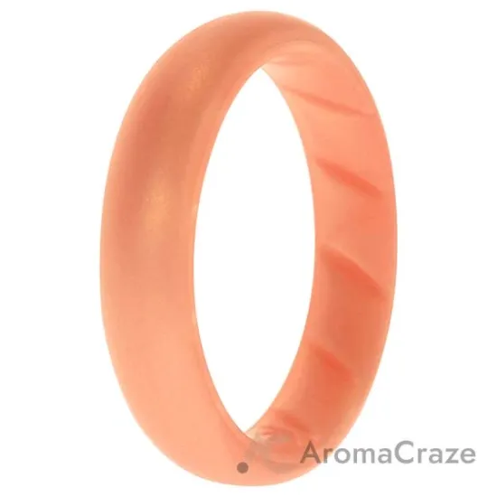 Picture of Silicone Wedding BR Solid Ring - Basic-Rose-Gold by ROQ for Women - 10 mm Ring