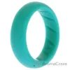 Picture of Silicone Wedding BR Solid Ring - Basic-Turquoise by ROQ for Women - 4 mm Ring
