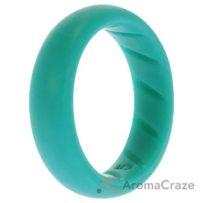 Picture of Silicone Wedding BR Solid Ring - Basic-Turquoise by ROQ for Women - 5 mm Ring