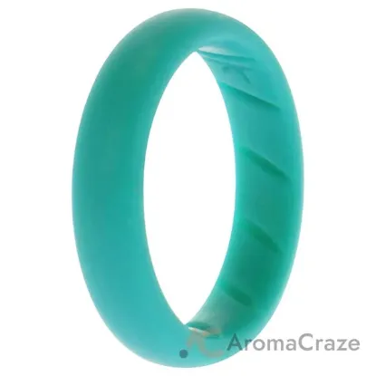 Picture of Silicone Wedding BR Solid Ring - Basic-Turquoise by ROQ for Women - 9 mm Ring