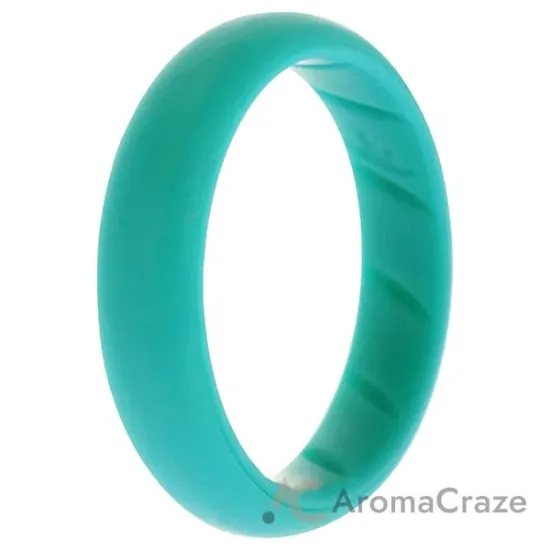 Picture of Silicone Wedding BR Solid Ring - Basic-Turquoise by ROQ for Women - 10 mm Ring