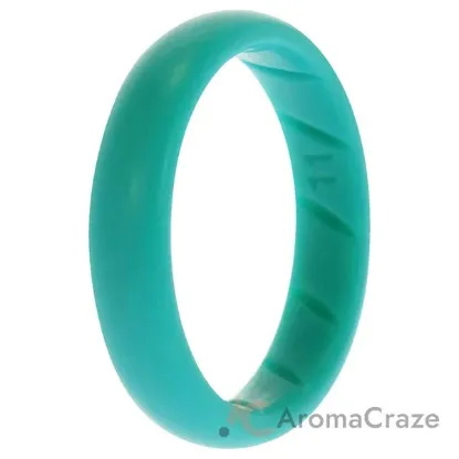 Picture of Silicone Wedding BR Solid Ring - Basic-Turquoise by ROQ for Women - 11 mm Ring