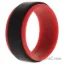 Picture of Silicone Wedding 2Layer Step Ring - Red-Black by ROQ for Men - 7 mm Ring