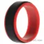 Picture of Silicone Wedding 2Layer Step Ring - Red-Black by ROQ for Men - 10 mm Ring