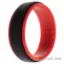Picture of Silicone Wedding 2Layer Step Ring - Red-Black by ROQ for Men - 11 mm Ring