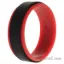 Picture of Silicone Wedding 2Layer Step Ring - Red-Black by ROQ for Men - 12 mm Ring
